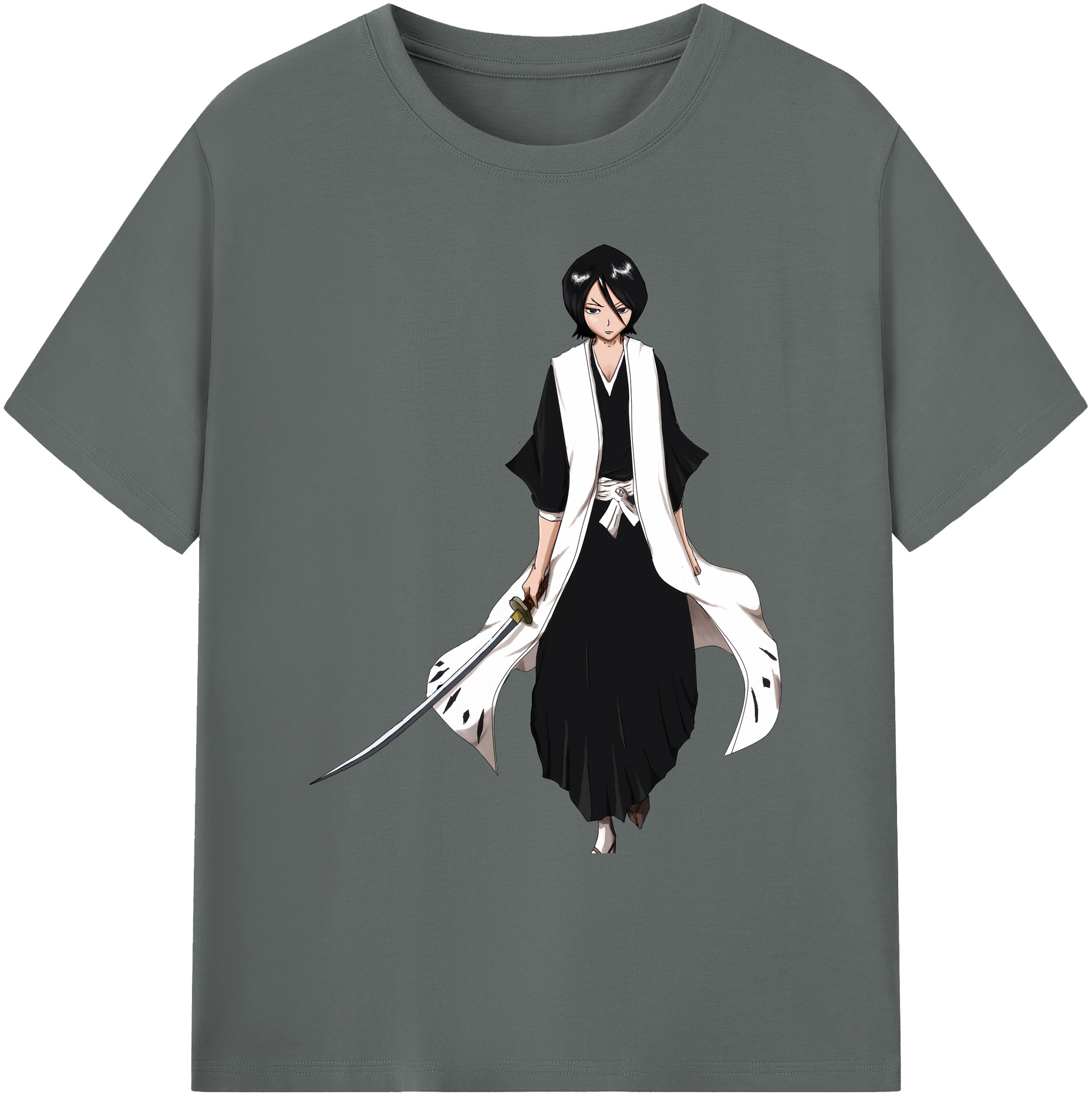 （画像用） ブリーチ 朽木ルキア BLEACH Kuchiki Rukia 綿100％ メンズ半袖Tシャツ｜肌触りやわらか＆通気性